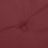 vidaXL Lowback Chair Cushion Set of 6 Melange Wine Red 100% Polyester