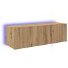 vidaXL TV Wall Cabinet Artisan Oak 39.37 x 13.78 x 12.20 in