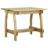 vidaXL Garden Table Green treated wood Pine wood, treated for outdoor use