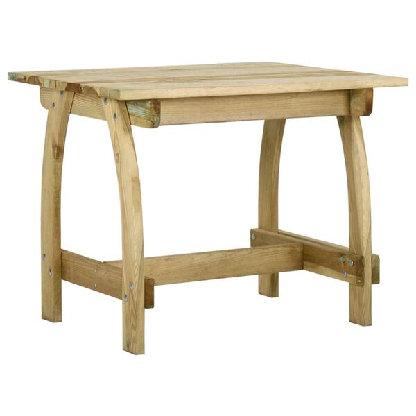 vidaXL Garden Table Green treated wood Pine wood, treated for outdoor use