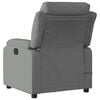 vidaXL Massage Recliner Chair Dark Grey Fabric, Metal, Plywood Single