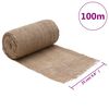 vidaXL Jute Roll Natural 100% natural jute 0.1x328.1 in