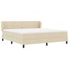 vidaXL Box Spring Bed with Mattress Cream 70.9" x 78.7" fabric