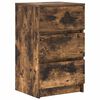 vidaXL Bedside Cabinet Set of 2 Smoked Oak Engineered Wood