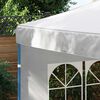 vidaXL Party Tent Sidewall White 100% PE Decorative Inlays