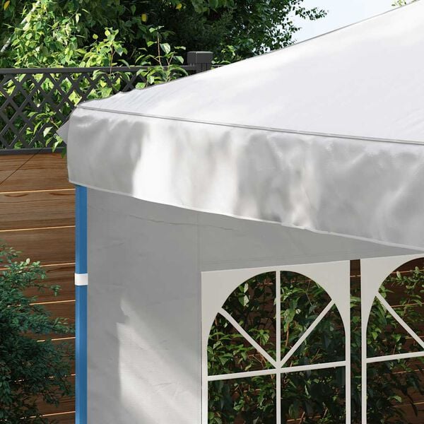 vidaXL Party Tent Sidewall White 100% PE Decorative Inlays