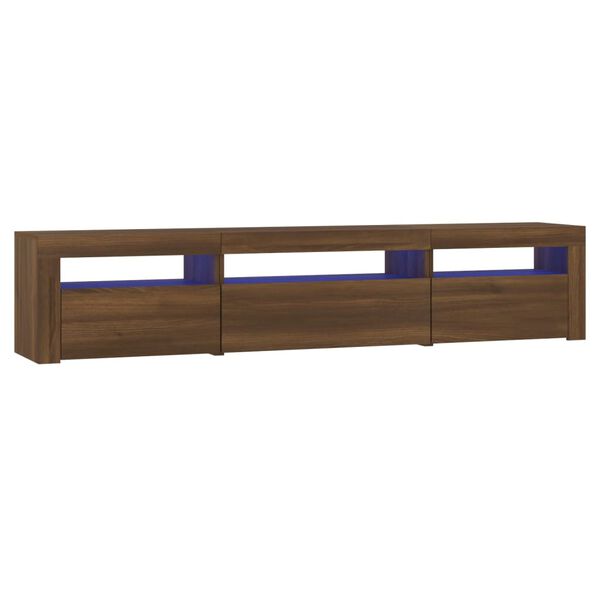 vidaXL TV Cabinet Brown Oak Engineered wood TV Cabinet Rectangular