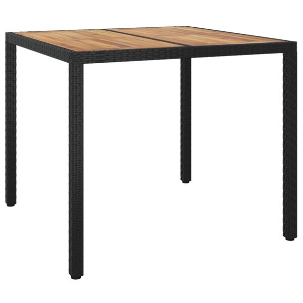 vidaXL Garden Table Black