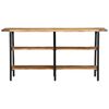 vidaXL Console Table 55.1"x13.8"x27.6" Solid Wood Mango