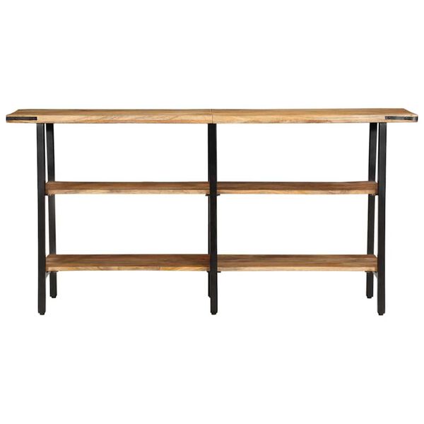 vidaXL Console Table 55.1"x13.8"x27.6" Solid Wood Mango