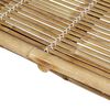 vidaXL Patio Sun Lounger Natural Bamboo Bamboo, Fabric (100% polyester)
