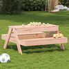 vidaXL Picnic Table Untreated wood Solid Douglas Wood
