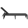 vidaXL Sun Lounger Anthracite 100% Polypropylene Standard
