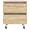 vidaXL Bedside Cabinet Sonoma oak Engineered wood Bedside Cabinet