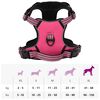 vidaXL Dog Harness Pink Polyester XL Dog Harness Adjustable Armrests