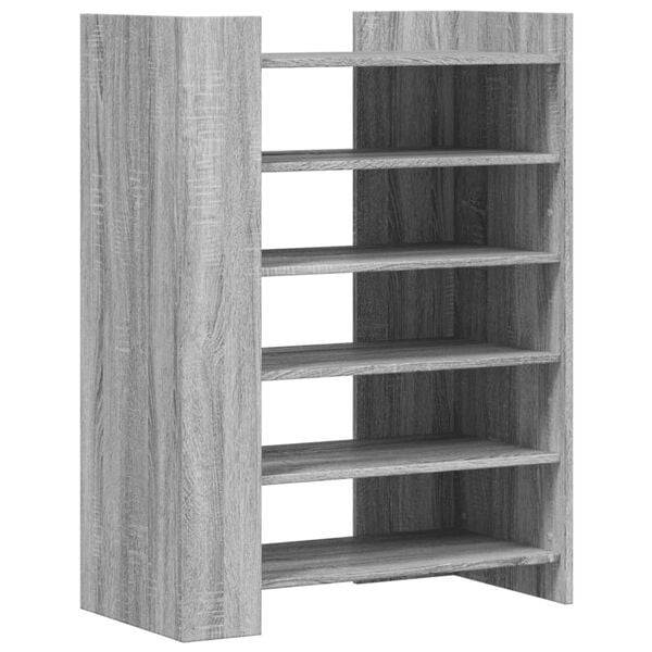 vidaXL Shoe Cabinet Grey Sonoma Engineered Wood 29.3x14.8x39.4 in