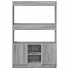vidaXL Highboard Grey Sonoma Engineered Wood Tall Highboard