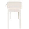 vidaXL Console Table White Solid Pine Wood Medium Console Table