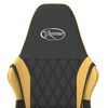 vidaXL Gaming Chair Black and Gold Faux leather, metal, plywood Adjustable