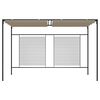 vidaXL Gazebo Taupe Polyester 9.8x13.1ft Retractable Gazebo