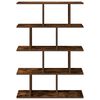 vidaXL Wall Cube Shelf Smoked Oak Engineered Wood Medium Wall Cube Shelf