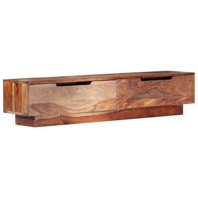 vidaXL TV Cabinet 57"x11.8"x11.8" Solid Sheesham Wood