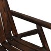 vidaXL Garden Bench Burned Wood Solid spruce wood Medium Durable