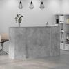 vidaXL Reception Desk Concrete gray Engineered wood 70.9 in