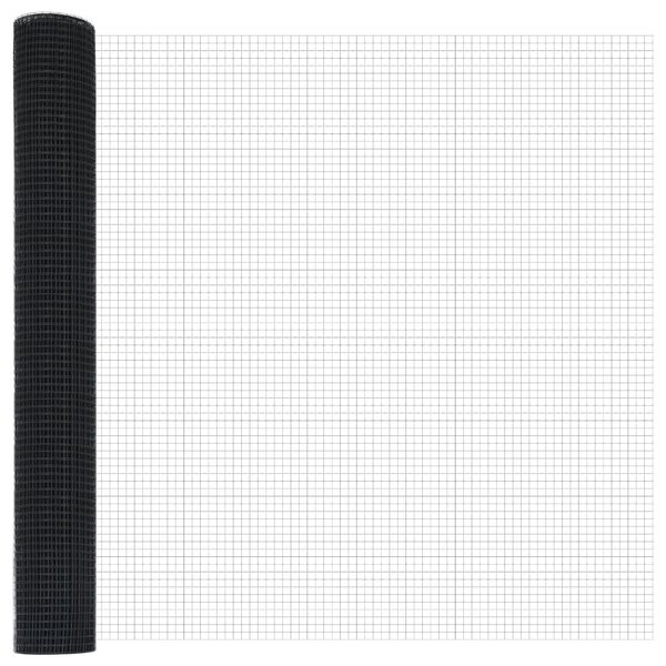 vidaXL Welded Wire Fence Gray 1.2 x 25 m Steel