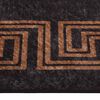 vidaXL Rug Black and Gold 100% Polyester 31.5 x 118.1 in Rug