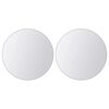 vidaXL Mirror Tile Set of 16 Transparent Glass 5.9 in diameter