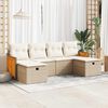 vidaXL Garden Sofa Set Beige