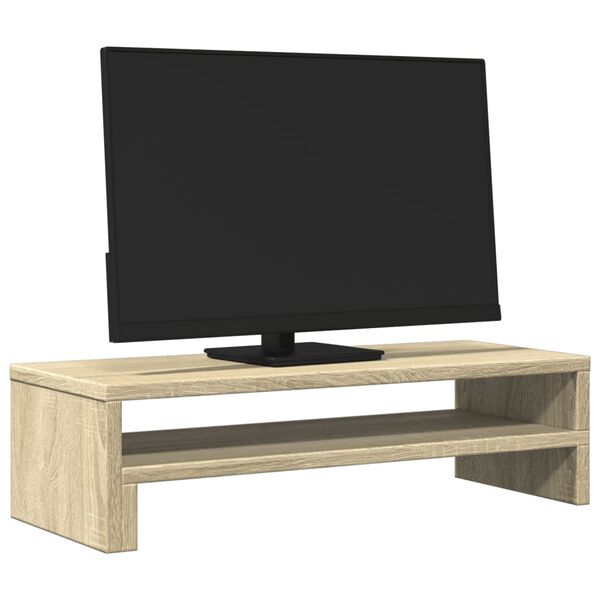 vidaXL Monitor Stand Sonoma Oak 21.3x8.7x5.9" Engineered Wood