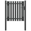 vidaXL Garden Fence Gate Steel 39.4x29.5" Anthracite