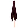 vidaXL Garden Parasol Bordeaux Red