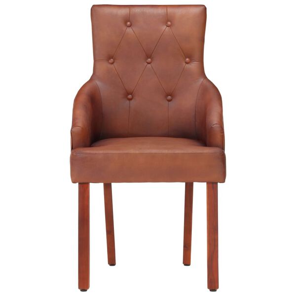 vidaXL Dining Chair Set of 6 Brown
