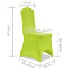 vidaXL Chair Cover Set of 6 Apple Green 90% Polyester, 10% Elastane