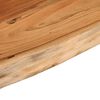 vidaXL Wall Shelf Natural Wood Solid Acacia wood 31.5x11.8x1.5 in