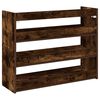 vidaXL Shoe Rack Smoked Oak Engineered Wood Slim Shoe Rack Rectangular