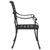 vidaXL Garden Chair 2 pcs Black 56 x 55 x 92.5cm Aluminium