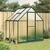 vidaXL Greenhouse Green Aluminum, Polycarbonate, Galvanized Steel Large