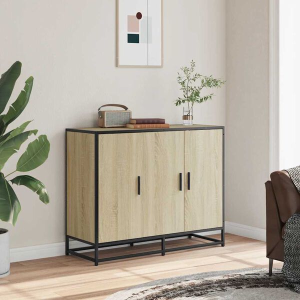 vidaXL Sideboard Sonoma oak Engineered wood Medium Sideboard