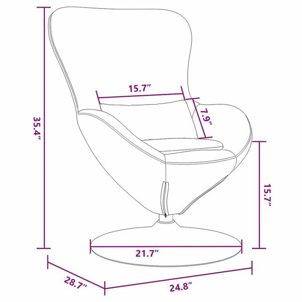 vidaXL Egg Chair Light gray 63 x 73 x 90 cm Velvet