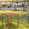 vidaXL Garden Table Brown 31.5" x 31.5" x 29.1" solid acacia wood