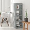 vidaXL Book Cabinet Grey Sonoma Engineered Wood Medium Book Cabinet
