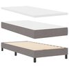 vidaXL Box Spring Bed with Mattress Taupe 31.50 x 78.74 in Fabric