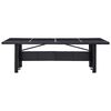 vidaXL Outdoor Dining Set with Cushion 11 pcs Black Poly rattan