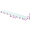 vidaXL Glass Panel Clear Tempered glass 31.5 x 5.9 in Durable