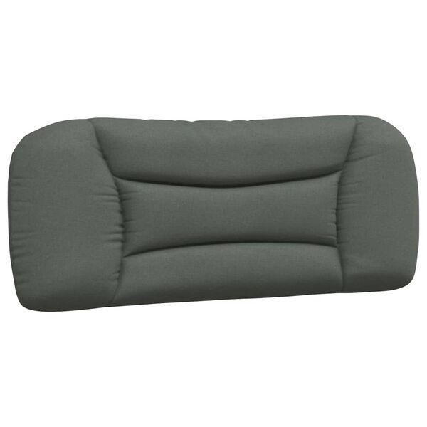vidaXL Headboard Cushion Dark grey Fabric (100% polyester) 39.4 in