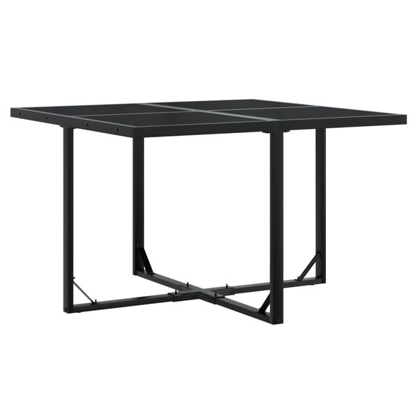 vidaXL Garden Dining Set Black